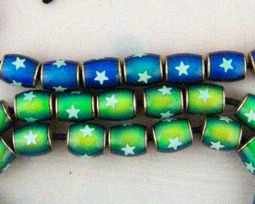 12x8 mm Mirage Bead with star